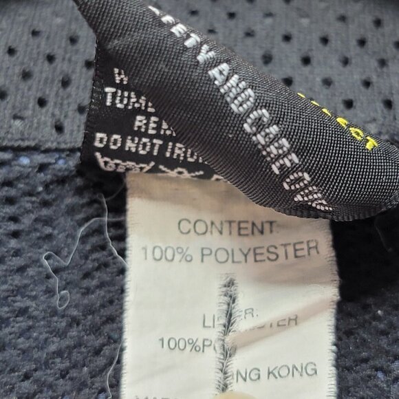 illumiNite Two Tone Blue Windbreaker Full Zip Jacket Zip Pockets Size S? - Picture 13 of 13